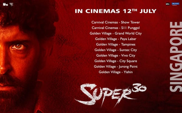 ​Hrithik Roshan's Super 30 to hit Singapore screens on 12th July