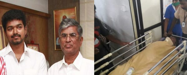 അച്ഛന് പരിക്ക്. ഇളയദളപതി നാളെ കേരളത്തിലേക്ക്