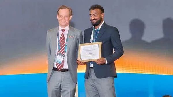 മലയാളി എൻജിനീയർക്ക് ആഗോള അംഗീകാരം