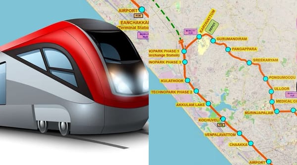 തിരുവനന്തപുരത്ത് ലൈറ്റ് മെട്രൊ റെയിൽ; ആദ്യഘട്ട അലൈൻമെന്‍റിന് അംഗീകാരം
