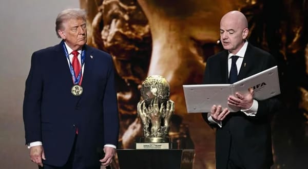 FIFA gives President Donald Trump peace prize in departure from its traditional focus on sport